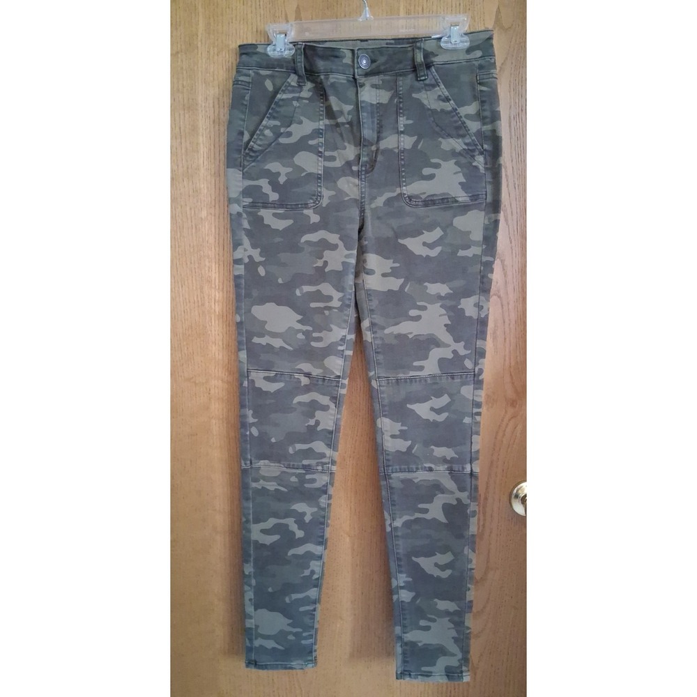 American Eagle Women's 30"x 29" Camo Hi-Rise Stretch Jeggings Jeans Size 10 Read